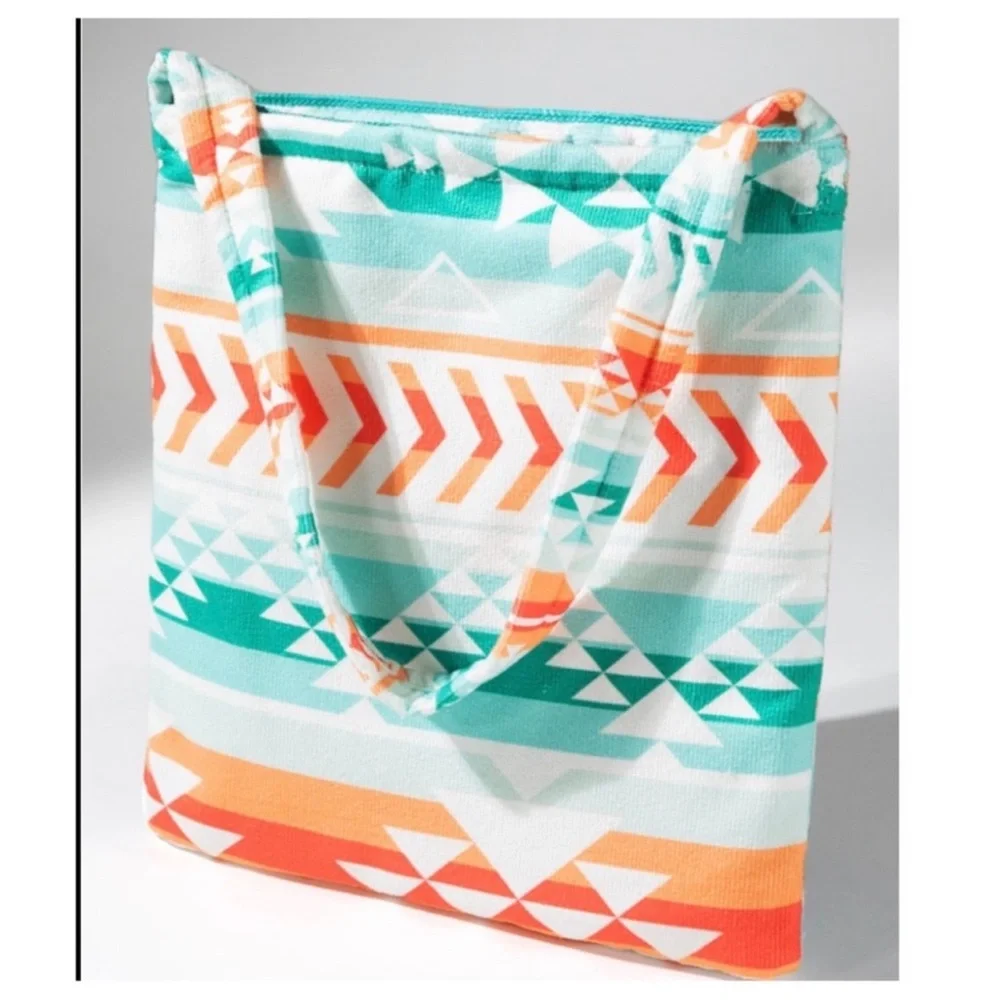 New Boho Monstera Bag Convertible Beach Towel